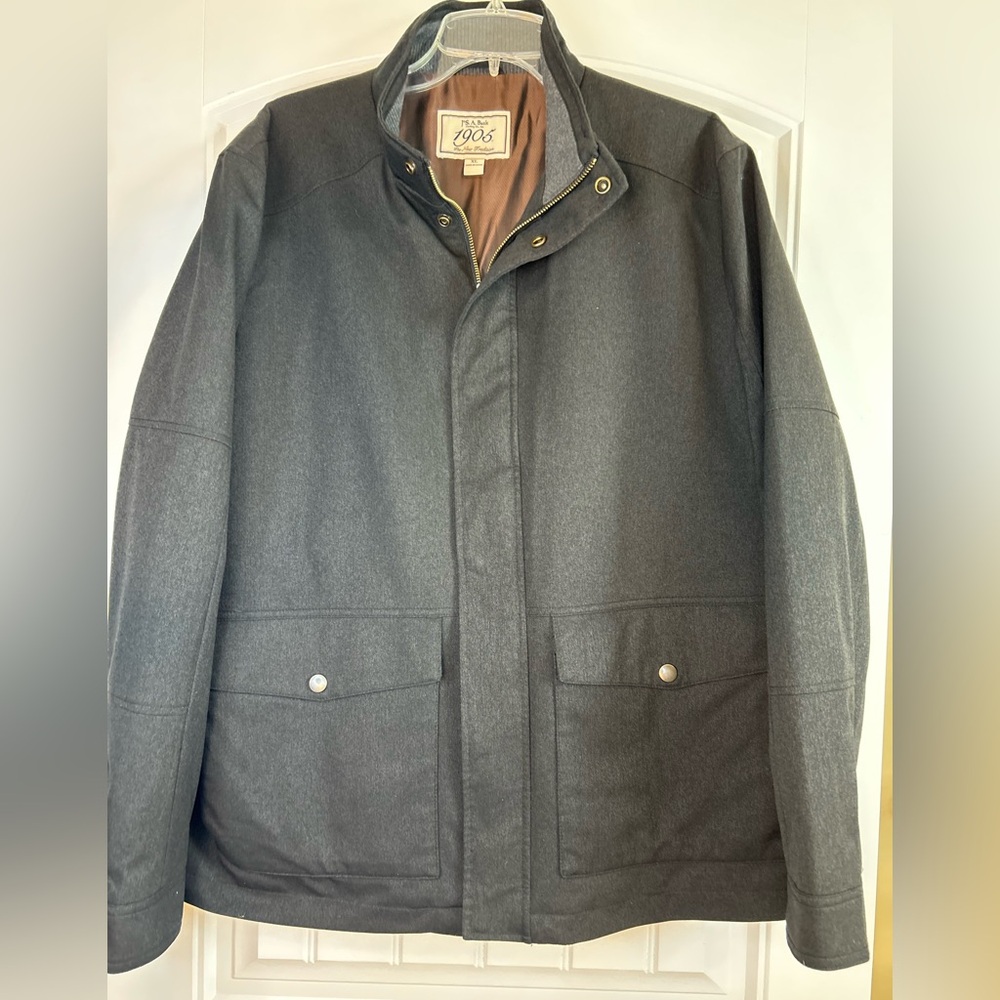 Jos. A. Bank Gray Military Field Jacket